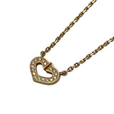 カルティエ Cartier Cハートネックレス ピンクゴールド Au750 ダイヤモンド ジュエリー