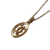 カルティエ Cartier ロゴドゥーブルCネックレス ピンクゴールド 750 ダイヤモンド ジュエリー