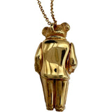 ラルフローレン RALPH LAUREN タキシードベアネックレス ピンクゴールド Au750 ダイアモンド ブラックダイヤモンド ジュエリー