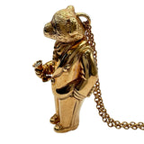 ラルフローレン RALPH LAUREN タキシードベアネックレス ピンクゴールド Au750 ダイアモンド ブラックダイヤモンド ジュエリー