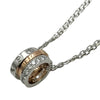 カルティエ Cartier ラブスリーフープダイヤネックレス ホワイトゴールド/ピンクゴールド 750 ダイヤモンド ジュエリー