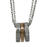 カルティエ Cartier ラブスリーフープダイヤネックレス ホワイトゴールド/ピンクゴールド 750 ダイヤモンド ジュエリー