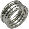 ブルガリ BVLGARI ビーゼロワンリング 3バンド(M) ホワイトゴールド 750 ジュエリー