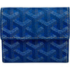 ゴヤール GOYARD マリニーウォレット ブルー シルバー金具 ゴヤールディンキャンバス レディース コインケース