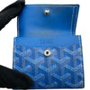 ゴヤール GOYARD マリニーウォレット ブルー シルバー金具 ゴヤールディンキャンバス レディース コインケース