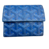 ゴヤール GOYARD マリニーウォレット ブルー シルバー金具 ゴヤールディンキャンバス レディース コインケース