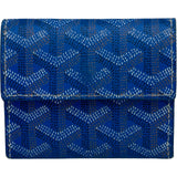 ゴヤール GOYARD マリニーウォレット ブルー シルバー金具 ゴヤールディンキャンバス レディース コインケース