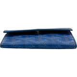 ゴヤール GOYARD マリニーウォレット ブルー シルバー金具 ゴヤールディンキャンバス レディース コインケース