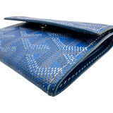 ゴヤール GOYARD マリニーウォレット ブルー シルバー金具 ゴヤールディンキャンバス レディース コインケース