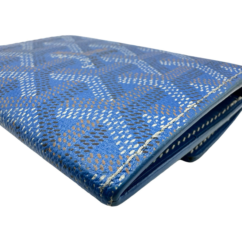 ゴヤール GOYARD マリニーウォレット ブルー シルバー金具 ゴヤール