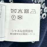 シャネル CHANEL ココマーククローバー半袖ニットセーター P74637 ネイビー カシミヤ レディース セーター