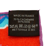 エルメス HERMES カレジュアン140 THE THREE GRACES マルチカラー カシミヤ/シルク レディース スカーフ