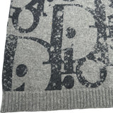 クリスチャン・ディオール Christian Dior オブリーク総柄 ニットセーター 1SBM24PULG グレー ウール レディース セーター