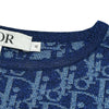 クリスチャン・ディオール Christian Dior オブリーク総柄ノースリーブチュニック 3WBM14DRSB ブルー アセテート レディース チュニック