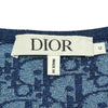 クリスチャン・ディオール Christian Dior オブリーク総柄ノースリーブチュニック 3WBM14DRSB ブルー アセテート レディース チュニック