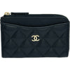 シャネル CHANEL クラシックジップカードケース AP3179 ブラック ゴールド金具 キャビアスキン レディース カードケース