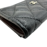 シャネル CHANEL クラシックジップカードケース AP3179 ブラック ゴールド金具 キャビアスキン レディース カードケース