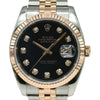 ロレックス ROLEX デイトジャスト 116231G ブラック ピンクゴールド/ステンレススチール 自動巻き メンズ 腕時計
