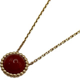 ヴァンクリーフ＆アーペル Van Cleef & Arpels ペルレクルールネックレス ピンクゴールド Au750 カーネリアン ジュエリー