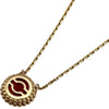 ヴァンクリーフ＆アーペル Van Cleef & Arpels ペルレクルールネックレス ピンクゴールド Au750 カーネリアン ジュエリー