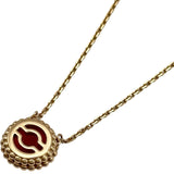 ヴァンクリーフ＆アーペル Van Cleef & Arpels ペルレクルールネックレス ピンクゴールド Au750 カーネリアン ジュエリー