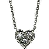ティファニー TIFFANY＆CO センチメンタルハートネックレス プラチナ Pt950 ダイヤモンド ジュエリー