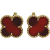 ヴァンクリーフ＆アーペル Van Cleef & Arpels ヴィンテージアルハンブラピアス ピンクゴールド Au750 カーネリアン ジュエリー