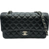 シャネル CHANEL マトラッセ25 A01112 31番台 ブラック シルバー金具 キャビアスキン レディース ショルダーバッグ