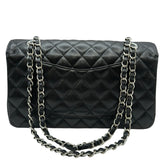 シャネル CHANEL マトラッセ25 A01112 31番台 ブラック シルバー金具 キャビアスキン レディース ショルダーバッグ