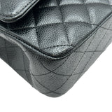 シャネル CHANEL マトラッセ25 A01112 31番台 ブラック シルバー金具 キャビアスキン レディース ショルダーバッグ