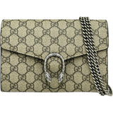 グッチ GUCCI ディオニュソスチェーンウォレット 401231 ブラウン GGスプリームキャンバス レディース ウォレットチェーン