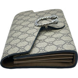 グッチ GUCCI ディオニュソスチェーンウォレット 401231 ブラウン GGスプリームキャンバス レディース ウォレットチェーン