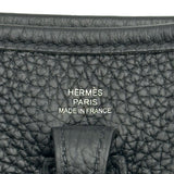 エルメス HERMES エヴリンTPM W刻印 ブラック シルバー金具 トリヨン レディース ショルダーバッグ