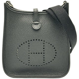 エルメス HERMES エヴリンTPM W刻印 ブラック シルバー金具 トリヨン レディース ショルダーバッグ