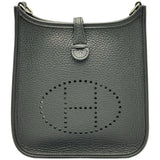 エルメス HERMES エヴリンTPM W刻印 ブラック シルバー金具 トリヨン レディース ショルダーバッグ