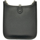 エルメス HERMES エヴリンTPM W刻印 ブラック シルバー金具 トリヨン レディース ショルダーバッグ