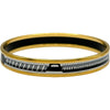 エルメス HERMES エマイユPM ブラック/ホワイト ゴールド金具 七宝焼き/メタル アクセサリー