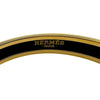 エルメス HERMES エマイユPM ブラック/ホワイト ゴールド金具 七宝焼き/メタル アクセサリー