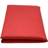 エルメス HERMES カルヴィ ヴェルソ U刻印 ローズテキサス/キューイブル シルバー金具 シェーブル レディース カードケース