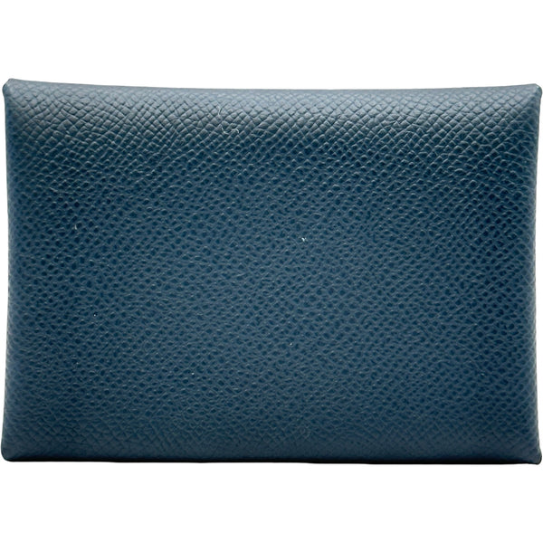 エルメス HERMES カルヴィデュオ ヴェルソ W刻印 ブルードプリュス