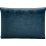 エルメス HERMES カルヴィデュオ ヴェルソ W刻印 ブルードプリュス/ヴェールフィズ シルバー金具 エプソン メンズ カードケース