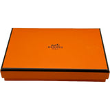 エルメス HERMES カルヴィデュオ ヴェルソ W刻印 ブルードプリュス/ヴェールフィズ シルバー金具 エプソン メンズ カードケース