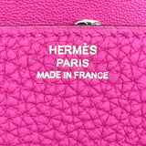 エルメス HERMES ドゴンキーコインケース C刻印 ローズパープル シルバー金具 トゴ レディース コインケース