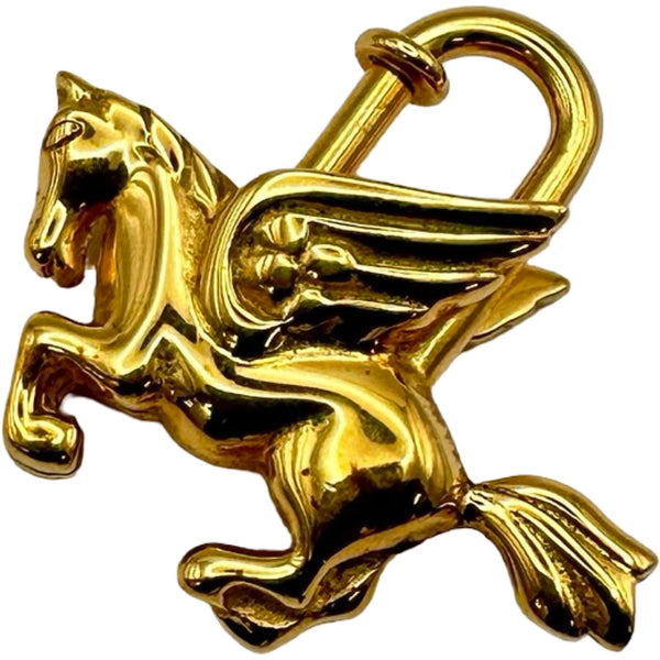 【美品】HERMES/1993限定ペガサスカデナチャームgold エルメス HERMES ペガサスカデナ ゴールド メタル レディース カデナ