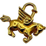 エルメス HERMES ペガサスカデナ ゴールド メタル レディース カデナ
