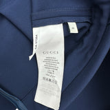 グッチ GUCCI タイガーボタン半袖ワンピース 526978 ネイビー レーヨン レディース ワンピース