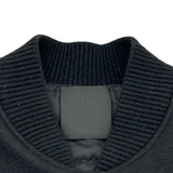 ジバンシィ GIVENCHY クロップドレザー切替バーシティジャケット BW00JU611V ブラック ウール レディース その他アウター