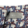 クリスチャン・ディオール Christian Dior オブリーク総柄オープンカラー半袖シャツ 113C519A4751 ブルー シルク メンズ 半袖シャツ