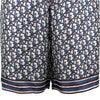 クリスチャン・ディオール Christian Dior オブリーク総柄シルクハーフパンツ 013C121A4751 ブルー シルク メンズ その他ボトムス