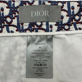 クリスチャン・ディオール Christian Dior オブリーク総柄シルクハーフパンツ 013C121A4751 ブルー シルク メンズ その他ボトムス